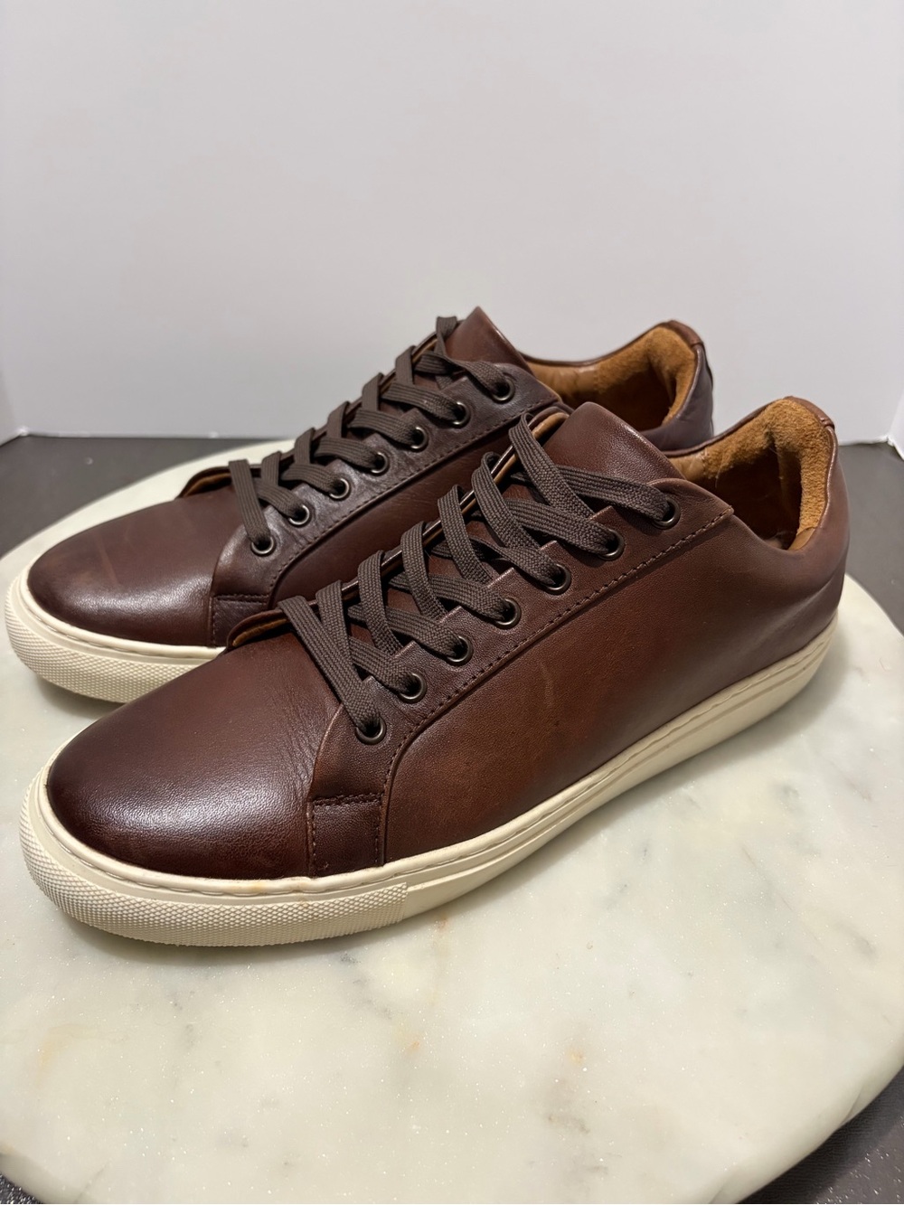 Thursday Boot Co. Premier Low Top Sneaker Coffee Leather Shoes Men’s Size 10.5